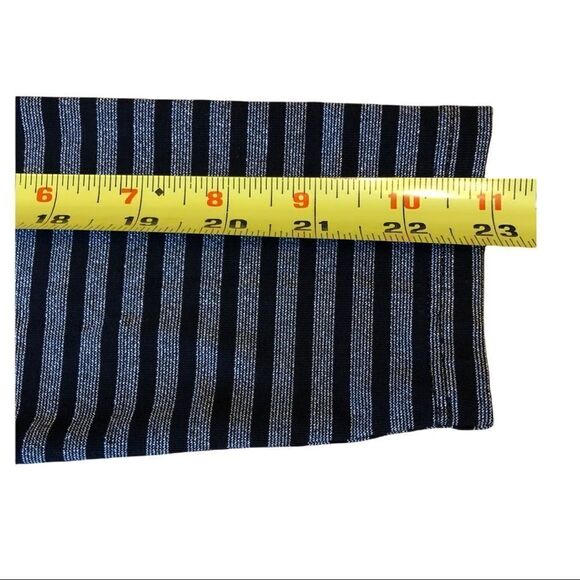 Gap Metallic Black & Silver Striped Long Sleeve Dress NWT - Picture 11 of 12